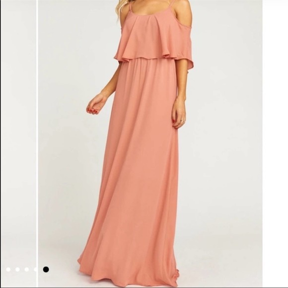 Show Me Your MuMu Caitlin Ruffle Maxi Dress Mauve - Picture 2 of 10